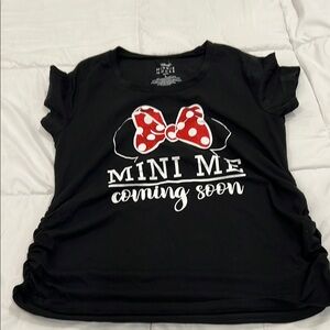 Disney Black 'Mini Me Coming Soon' Maternity T-Shirt